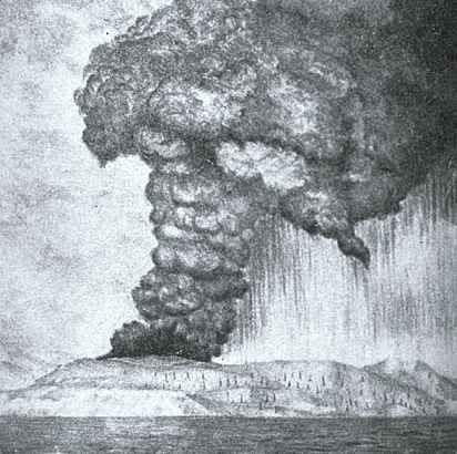Lukisan Gunung Krakatau