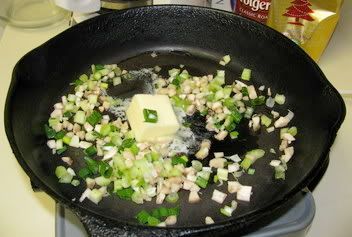 Sauteeing vegetables