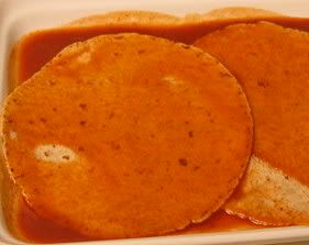 Tortillas in sauce