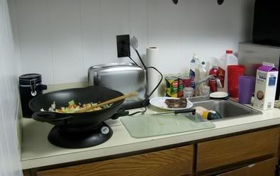 messy kitchen