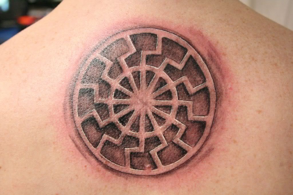 A nice “Sun Tattoo” image I found: black sun tattoo. Image by eo was taken