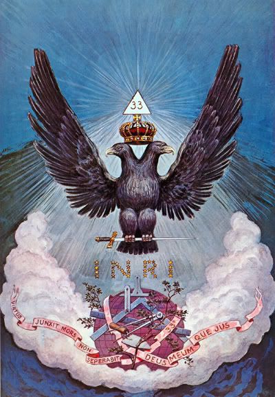 Double Eagle on Double Headed Eagle With 33 In Triangle