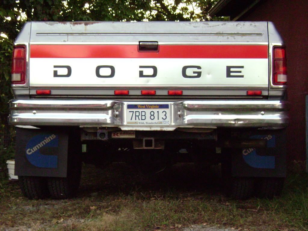 Cummins white "C" dually mud flaps Dodge Diesel Diesel Truck