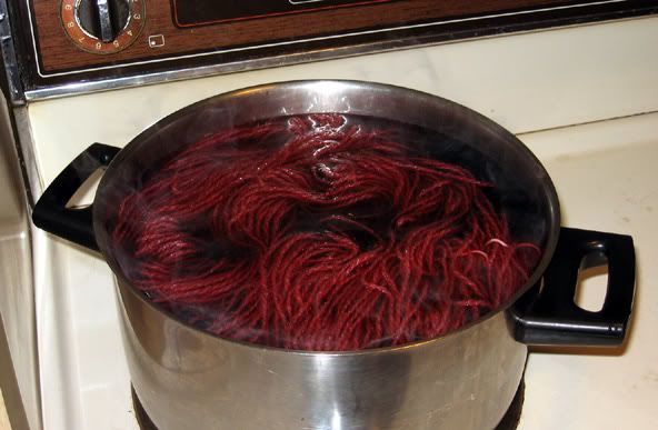 dyeing handspun