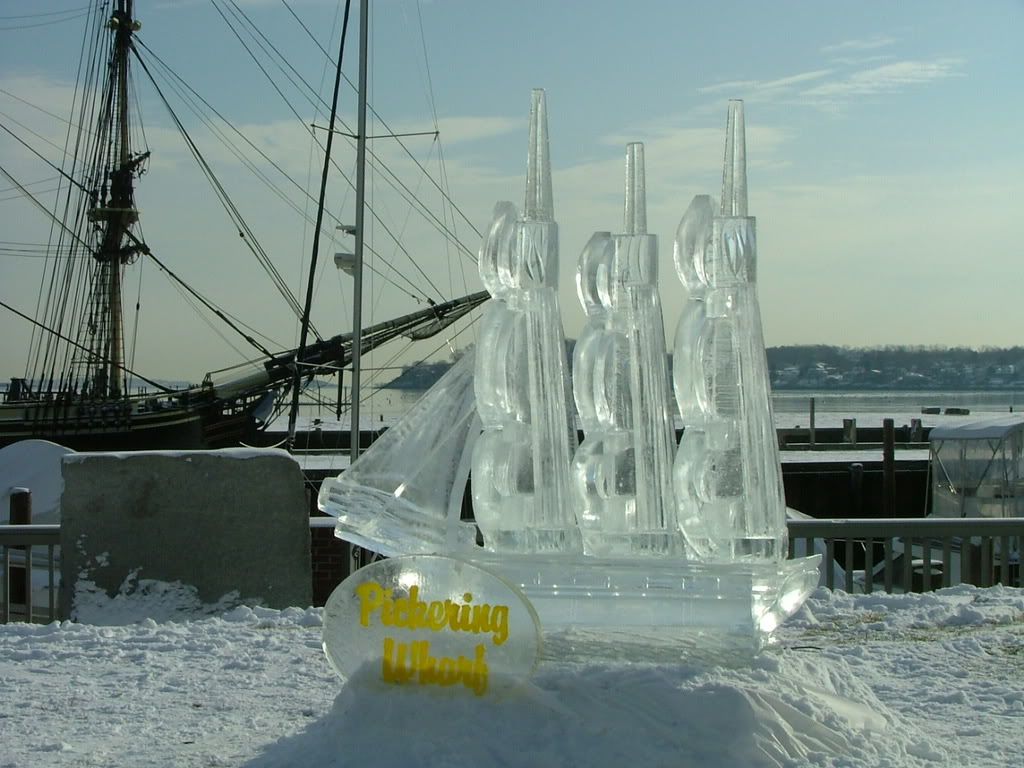 Friendship Ice Sculpture 2008 at Pickering Wharf