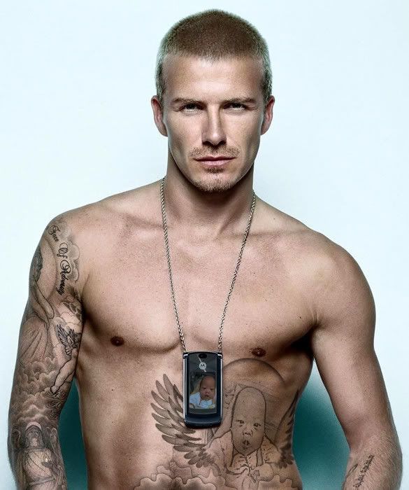 david beckham tattoos jesus. David Beckham#39;s latest tattoo:
