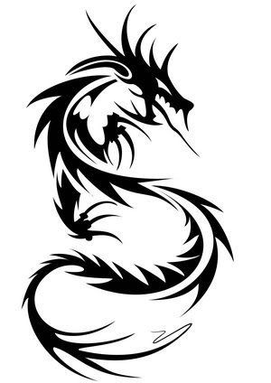 Tribal Dragonjpg Stencil Dragon