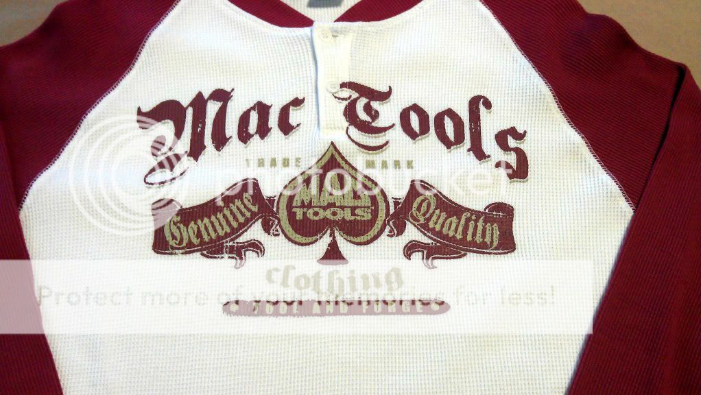 Mac Tools Mens Henley Long Sleeve Shirt Sz L XL 2XL