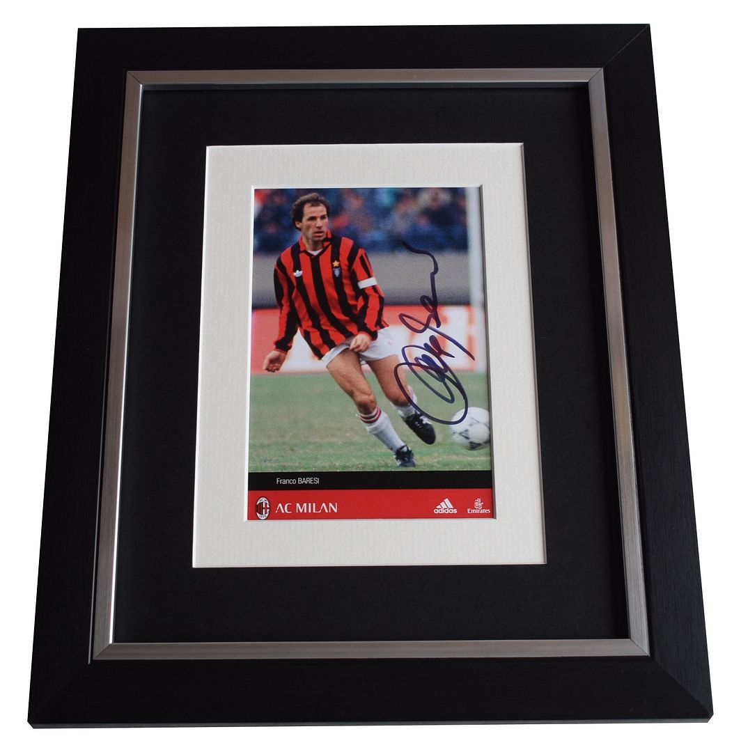 Sportagraphs LTD Franco Baresi Signed Autograph 10x8 photo display A.C Milan AFTAL COA