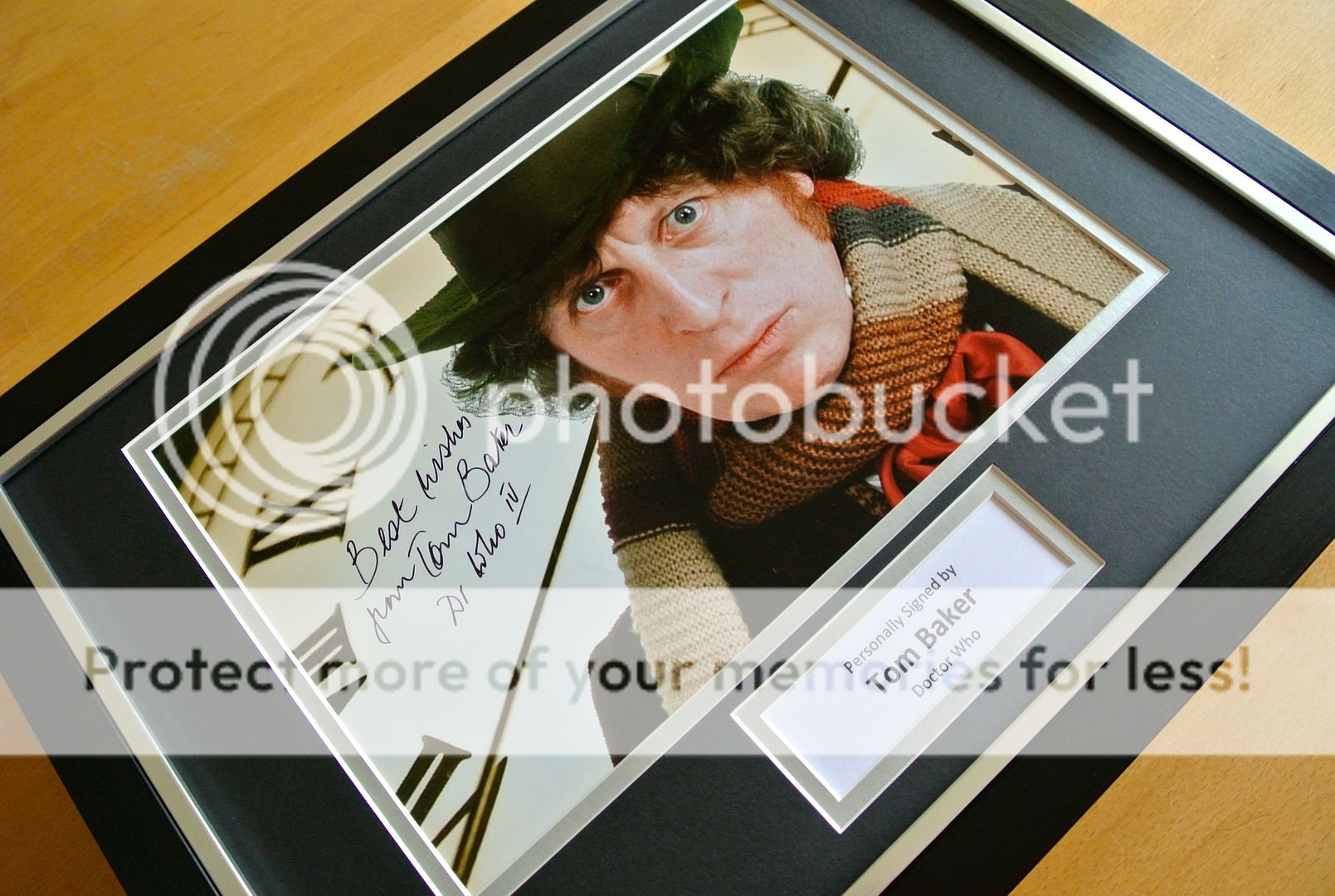 LIMITED EDITION TOM BAKER DR WHO SIGNED PHOTOGRAPH CERT PRINTED AUTOGRAPH 