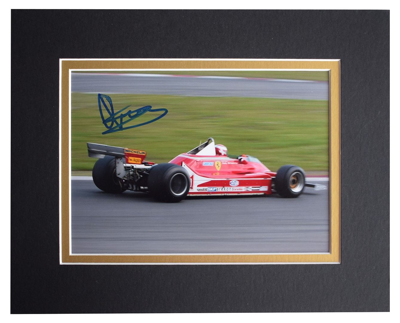 Niki Lauda Signed Autograph A4 photo display Formula 1 racing Sport AFTAL COA